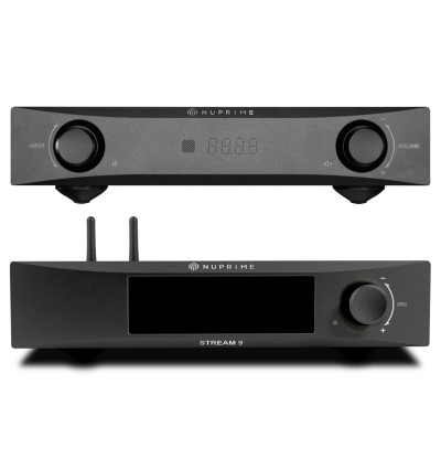 NuPrime IDA-8 + Stream-9 - Zestaw: zintegrowany wzmacniacz stereo z DAC i transport sieciowy (streamer)