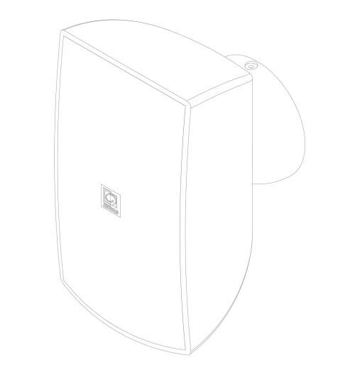 Audac ATEO4MK2 - głośnik wewnętrzny 8 Ohm z montażem CleverMount