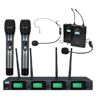 DNA RV-4 MIX - zestaw bezprzewodowych mikrofonów