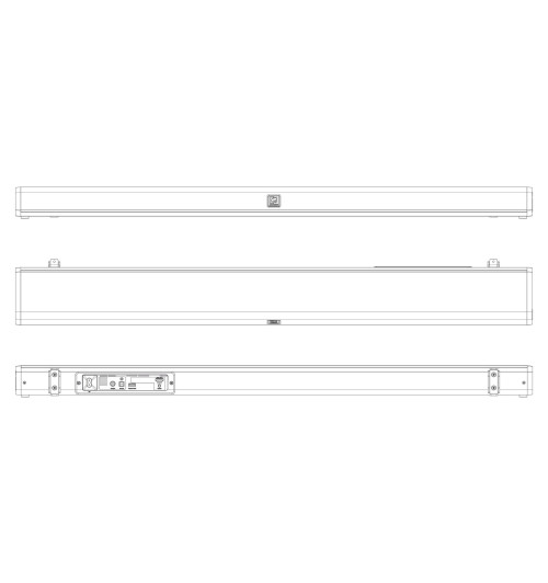 Audac IMEO1 - profesjonalny soundbar 2.1