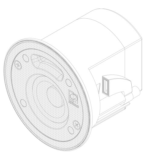 Audac CELO2 - głośnik sufitowy klasy High-end 10W 8 Ohm