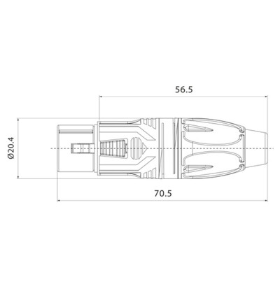 Roxtone RX5F-NT - Wtyk nakablowy XLR