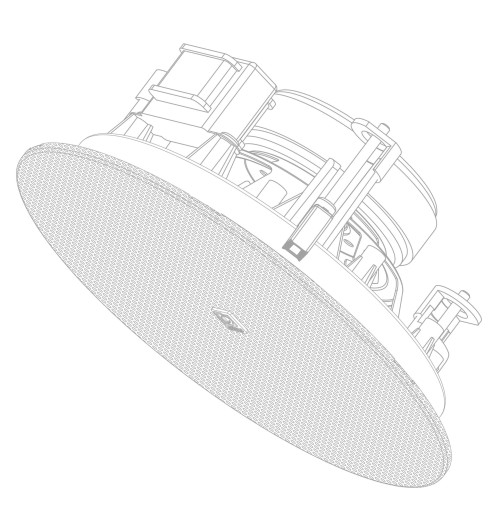 Audac CIRA524/W - dwudrożny głośnik sufitowy 8 Ohm 24 W @ 100V