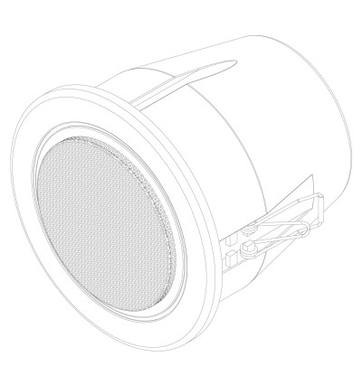 Audac AWP06/W - wodoodporny zewnętrzny głośnik naścienny