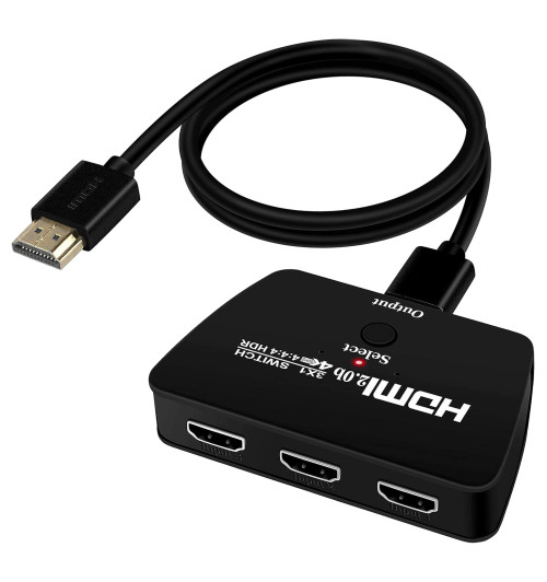 Przełącznik Switch HDMI 2.0 3x1 4K - WireWay WW411019