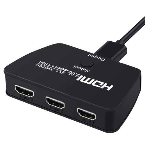Przełącznik Switch HDMI 2.0 3x1 4K - WireWay WW411019