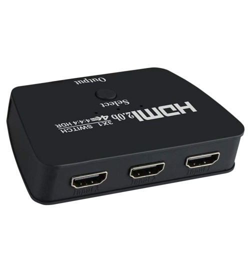 Przełącznik Switch HDMI 2.0 3x1 4K - WireWay WW411019