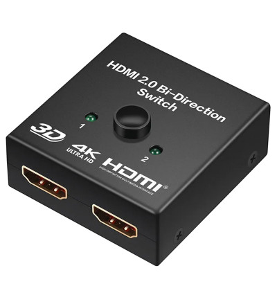 Dwukierunkowy przełącznik / switch HDMI 2.0 2x1 4K - WireWay WW411026