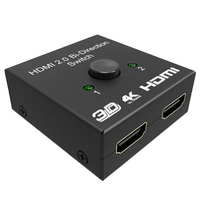 Dwukierunkowy przełącznik / switch HDMI 2.0 2x1 4K - WireWay WW411026