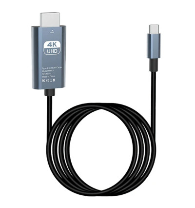 Przewód MHL USB 3.1 typ C do HDMI 4K - WireWay WW410213 - 1,8m