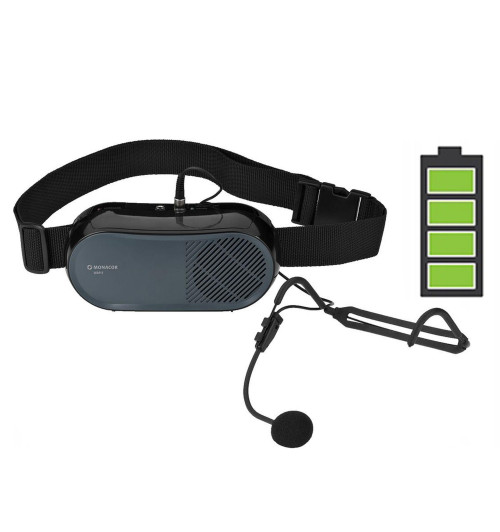 MONACOR WAP-5 - Przenośny wzmacniacz głosu z mikrofonem