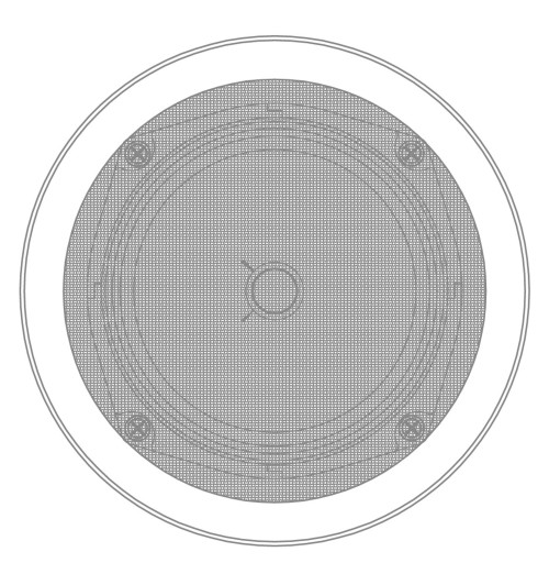 Audac CSF506/W - głośnik sufitowy z ognioodpornym stożkiem