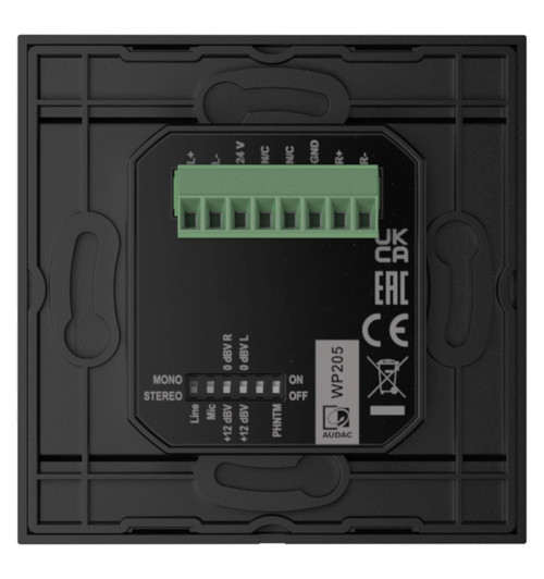 Audac WP205 - gniazdo naścienne liniowe i XLR 80 x 80cm