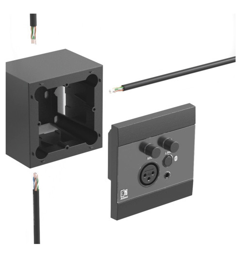 Audac WP205 - gniazdo naścienne liniowe i XLR 80 x 80cm