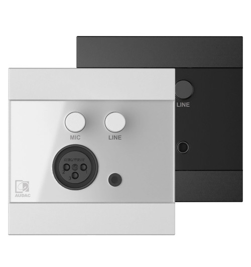 Audac WP205 - gniazdo naścienne liniowe i XLR 80 x 80cm