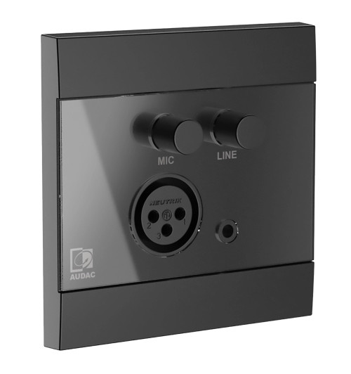 Audac WP210 - gniazdo naścienne liniowe i XLR 80x80cm