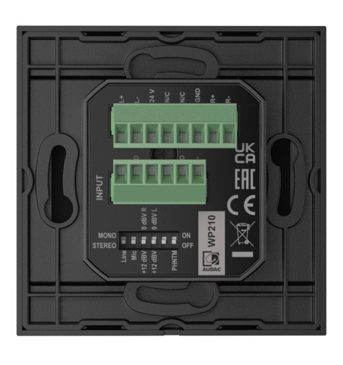 Audac WP210 - gniazdo naścienne liniowe i XLR 80x80cm
