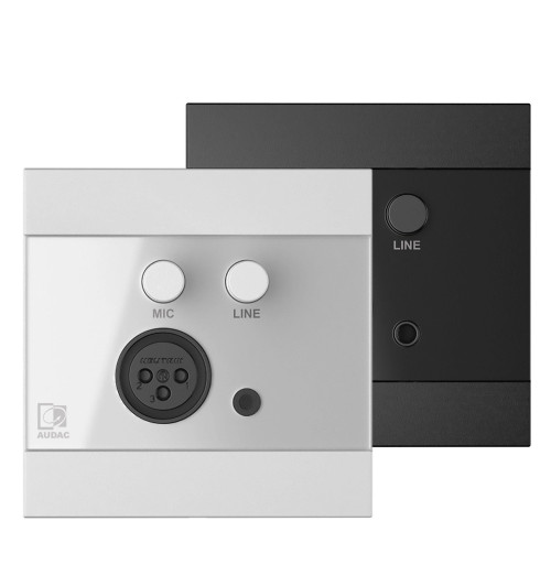 Audac WP210 - gniazdo naścienne liniowe i XLR 80x80cm