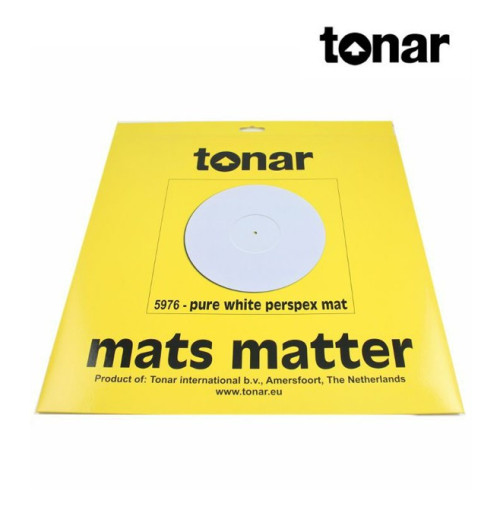 Mata gramofonowa TONAR Pure White Perspex Mat