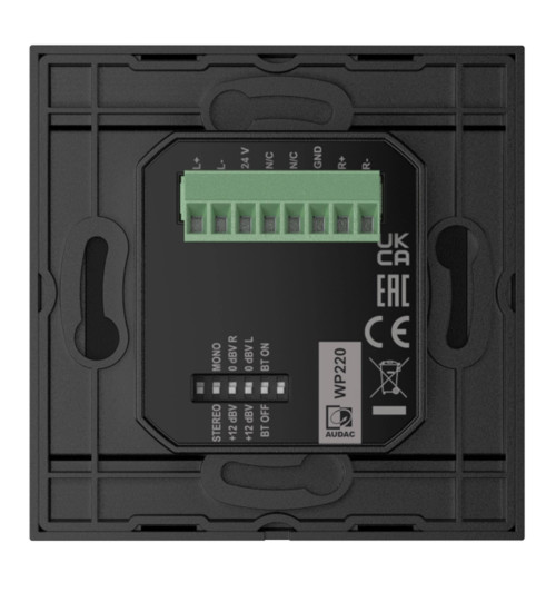 Gniazdo naścienne Bluetooth 80x80 cm Audac WP220 | AVstore.pl