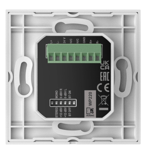 Gniazdo naścienne Bluetooth 80x80 cm Audac WP220 | AVstore.pl