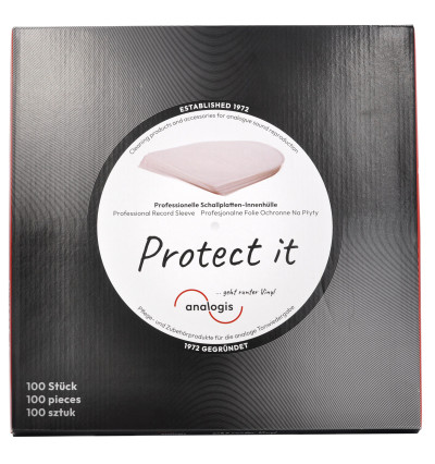 Analogis Protect it - Antystatyczne koszulki wewnętrzne na płyty winylowe 12"