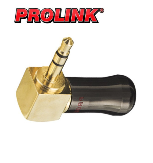 Kątowy wtyk Stereo mini-jack 3.5mm Prolink TPJ-0359