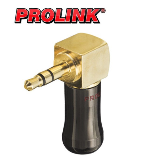 Kątowy wtyk Stereo mini-jack 3.5mm Prolink TPJ-0359