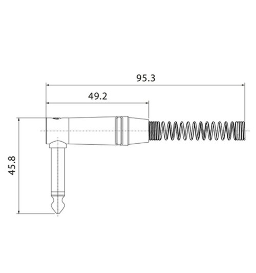 Kabel instrumentalny SAMURAI Jack 6,3 mm 10 m Roxtone SGJJ110L10  | AVstore.pl