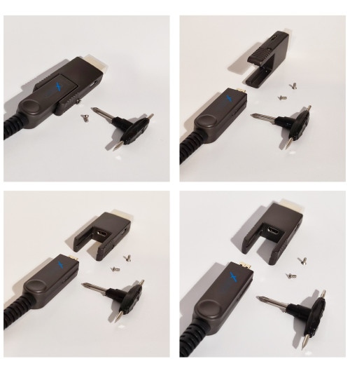 PureLink FiberX FXI352 - Kabel światłowodowy z rozłączną wtyczką HDMI / Micro HDMI 4K 18Gbps