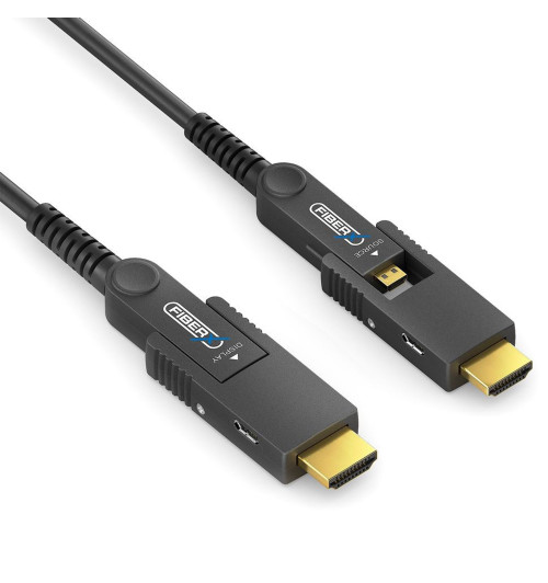 PureLink FiberX FXI352 - Kabel światłowodowy z rozłączną wtyczką HDMI / Micro HDMI 4K 18Gbps