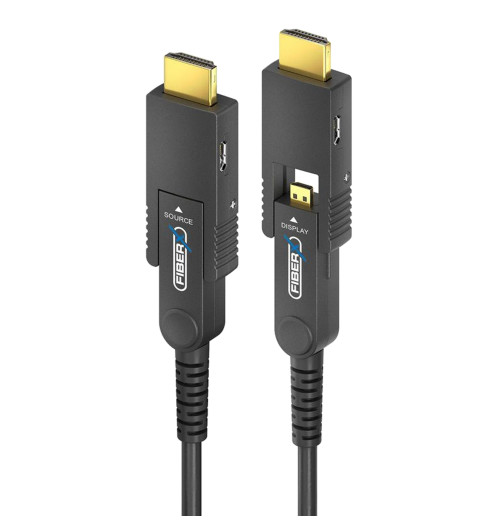 PureLink FiberX FXI352 - Kabel światłowodowy z rozłączną wtyczką HDMI / Micro HDMI 4K 18Gbps