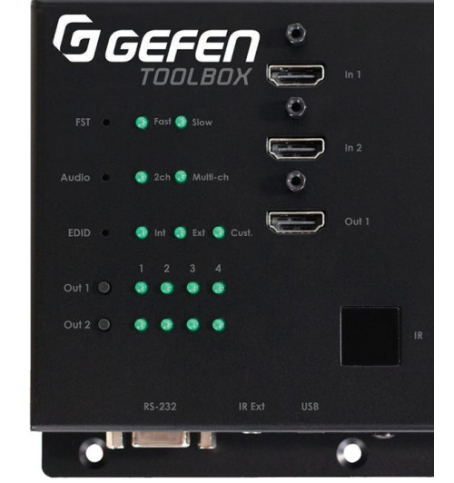 Switch HDMI 4K UHD (4xIN - 2xOUT) Gefen GTB-HD4K2K-442-BLK