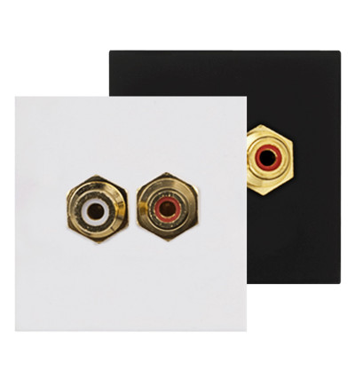 Płytka przyłączeniowa ze złączem RCA Audac CP45RCA | AVstore.pl