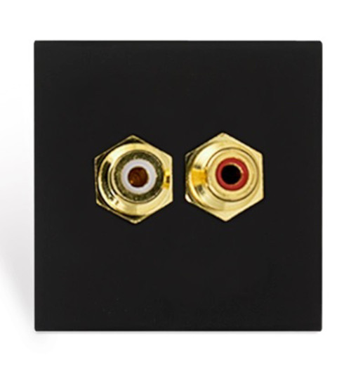 Płytka przyłączeniowa ze złączem RCA Audac CP45RCA | AVstore.pl