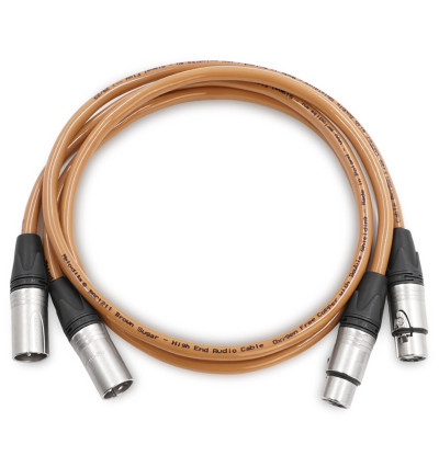 Melodika BS2X Brown Sugar - Kabel interkonekt 2 x XLR - 2 x XLR