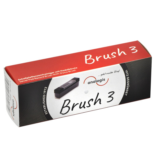 Analogis Velvet Brush 3 - Aksamitna szczoteczka do czyszczenia płyt winylowych