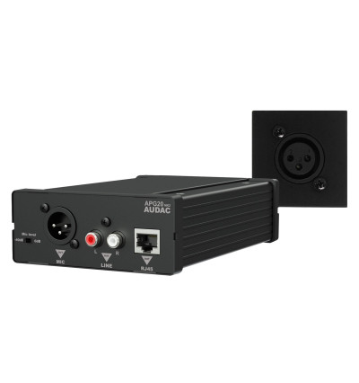 Audac WP45M - konwerter + panel ścienny XLR + zakrywka ZESTAW