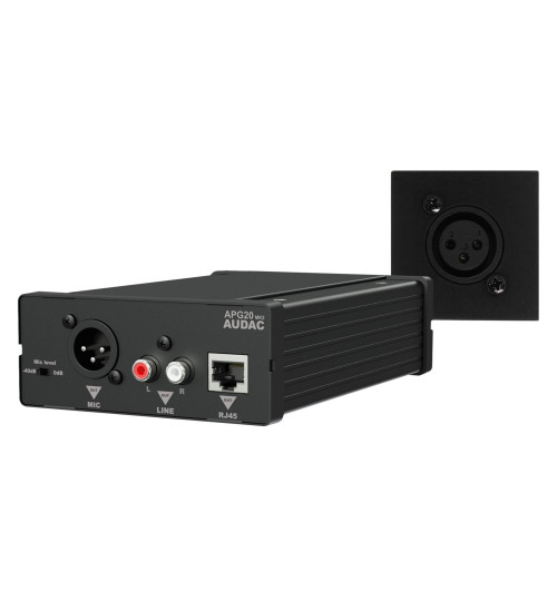 Audac WP45M - konwerter + panel ścienny XLR + zakrywka ZESTAW