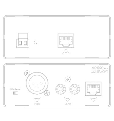 Audac APG20MK2 - aktywny konwenter RCA