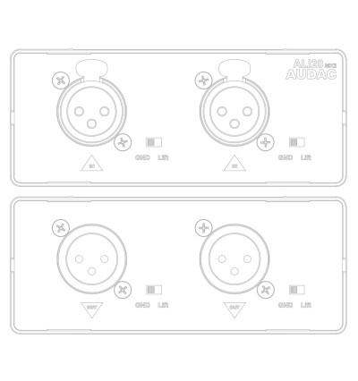 Audac ALI20MK2 - ekranowany izolator linii audio