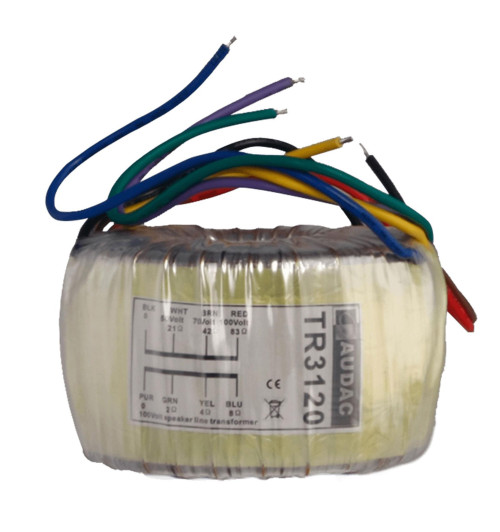 Audac TR3120 - toroidalny transformator liniowy audio 120W 100V