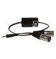 Audac TR2080 - izolator pętli masy mini Jack 3,5mm - 2x XLR męskie