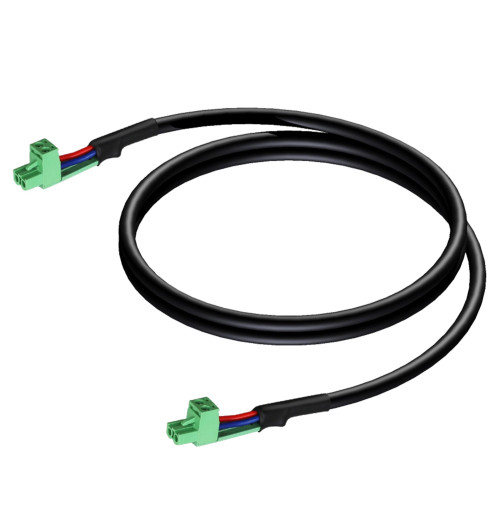 Audac CLA530 - kabel głośnikowy z 2-pinowymi złączami terminal block