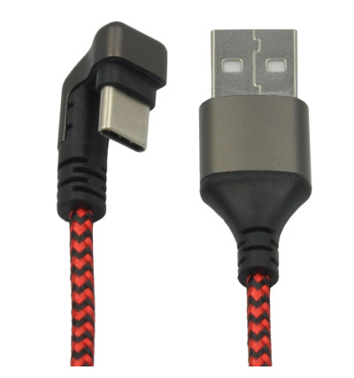Kabel USB-A do USB-C z oplotem - WireWay WW331708 - 0.8m