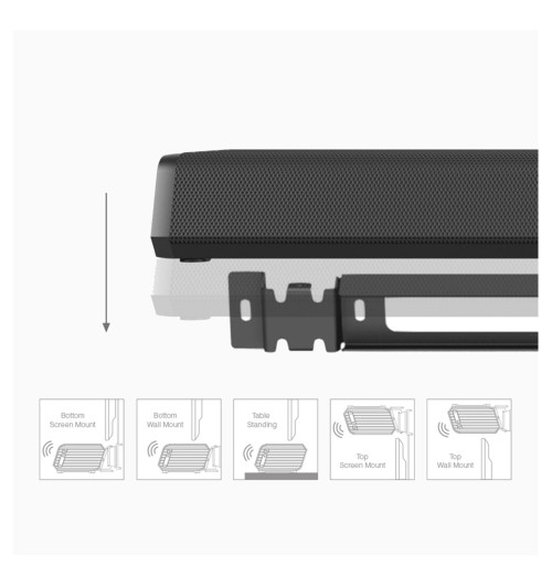 Audac MBK440/B - uchwyt na montaż ekranu do soundbarów serii IMEO