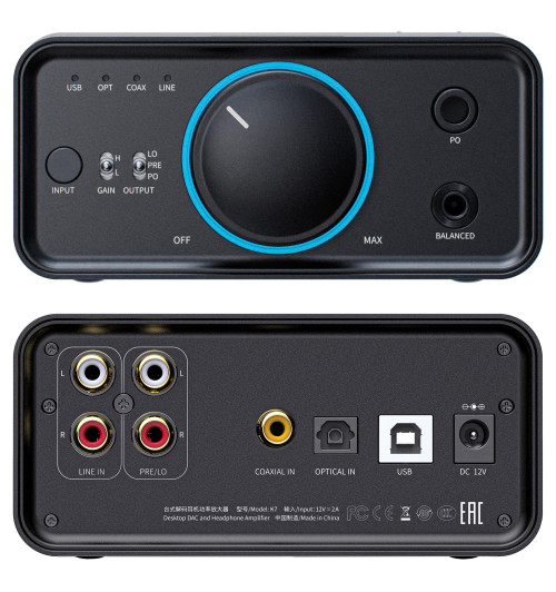 FiiO K7 - Wzmacniacz słuchawkowy DAC USB