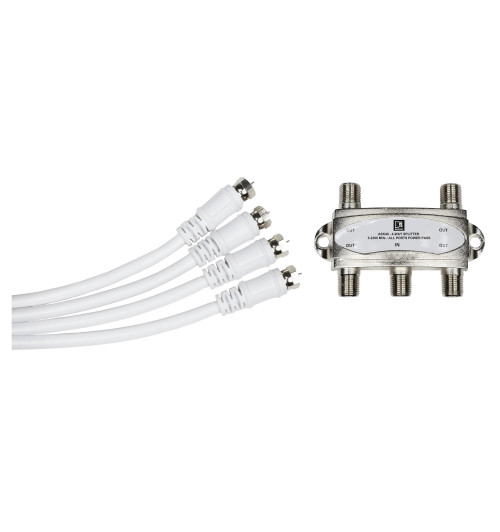 Audac ASK40S - 4-kablowy rozdzielacz antenowy