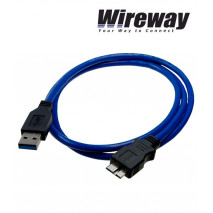 Kabel USB 3.0 typu A - micro B Wireway WW00344 - 1m