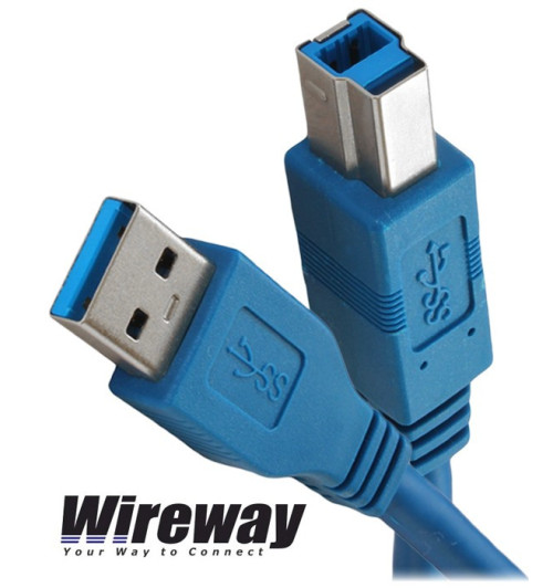 Kabel USB 3.0 typu A-B Wireway WW331401 - 1.8m